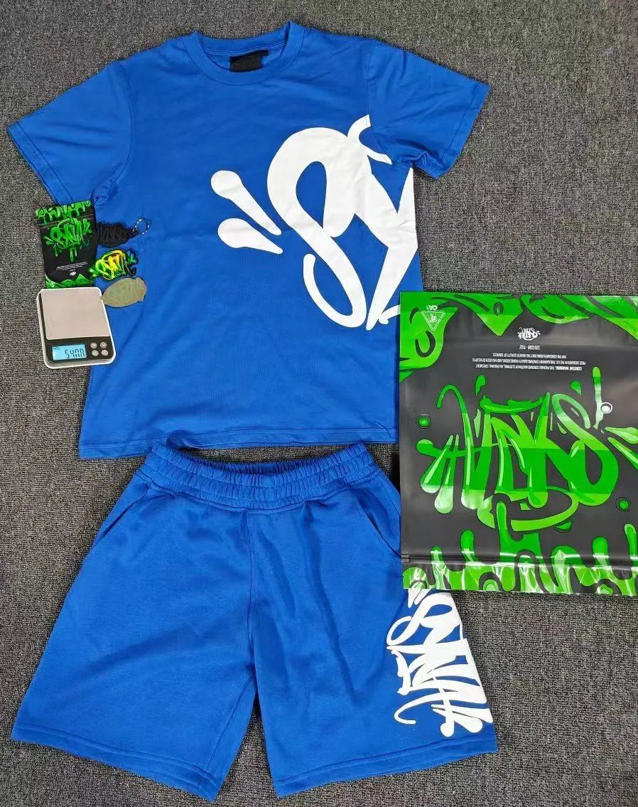 Deep blue short sleeved suit