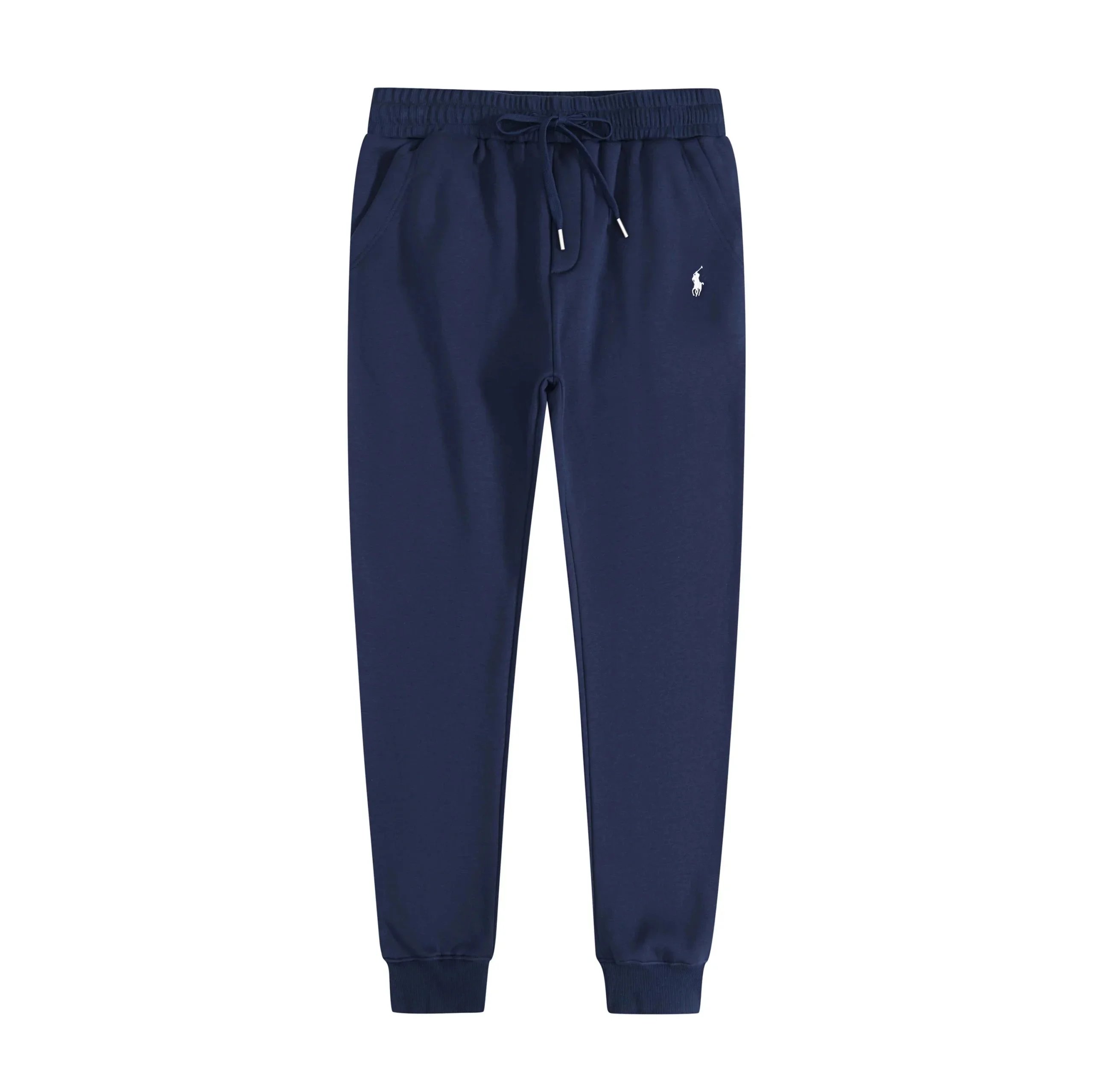 Blue and white label pants